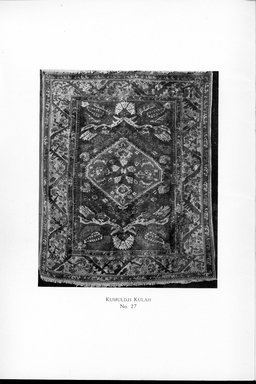 <em>"Kumuldji Kulah rug, no. 27"</em>. Printed material. Brooklyn Museum. (NK2808_M56_Metcalfe_Collection_p05_Kumuldji_Kulah_no27.jpg