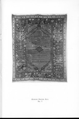 <em>"Oushak rug, no. 5"</em>. Printed material. Brooklyn Museum. (NK2808_M56_Metcalfe_Collection_p21_Oushak_no5.jpg