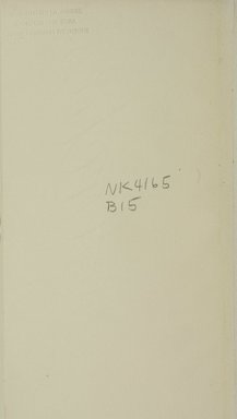 <em>"Inside front cover."</em>, 1914. Printed material. Brooklyn Museum, NYARC Documenting the Gilded Age phase 1. (Photo: New York Art Resources Consortium, NK4165_B15_0006.jpg