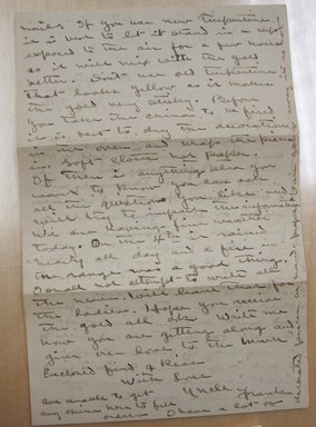 <em>"Handwritten letter to 'My dear Emily' on Francis Lycett stationery. Part of: 'Letters from Ethel about Lycetts and E. Lycett's box of reference material sent to me in 1943.'"</em>, 1916. Printed material. Brooklyn Museum. (NK4210_L98_F14_Lycett_inv001_verso.jpg