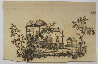 <em>"Clipped illustration with 12 monograms on it, beginning with FQ and FH. Reverse is blank."</em>. Printed material. Brooklyn Museum. (NK4210_L98_F14_Lycett_inv061.jpg