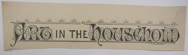 <em>"Clipped illustration with 6 monograms on it, beginning with BS and BD. Reverse is blank."</em>. Printed material. Brooklyn Museum. (NK4210_L98_F14_Lycett_inv078.jpg