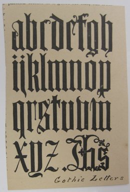 <em>"Clipping of decorated words (masthead?) reading 'Decoration & Furniture.' Reverse has decorated word 'Ceramics.'"</em>. Printed material. Brooklyn Museum. (NK4210_L98_F14_Lycett_inv086.jpg