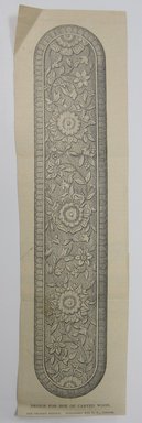 <em>"Clipped illustration with parts of 2 foliated motifs. Handwritten caption on reverse reads 'Renaissance.'"</em>. Printed material. Brooklyn Museum. (NK4210_L98_F14_Lycett_inv112.jpg