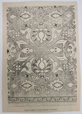 <em>"Clipped illustration of floriated border in grey, black and wite. Text underneath reads Elisabeth Hubler, gez.,Arnoldische Buch' and handwritten label on back reads 'Renaissance.'"</em>. Printed material. Brooklyn Museum. (NK4210_L98_F14_Lycett_inv114.jpg