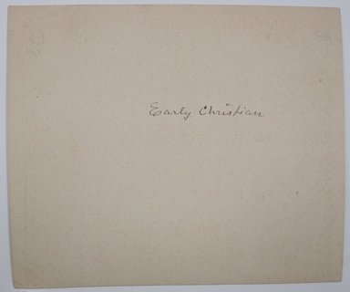 <em>"Clipped illustration of a pitcher with caption 'Kanne von Wedgewood / Gemalt von Lessore.' Reverse is blank."</em>. Printed material. Brooklyn Museum. (NK4210_L98_F14_Lycett_inv144_verso.jpg