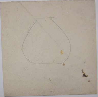 <em>"Painting of cauliflower floret.'William Lycett, / Teacher of China Painting' stamped at bottom right of sheet. Reverse has pencil outline of a vase (?)."</em>. Printed material. Brooklyn Museum. (NK4210_L98_F14_Lycett_inv288_verso.jpg