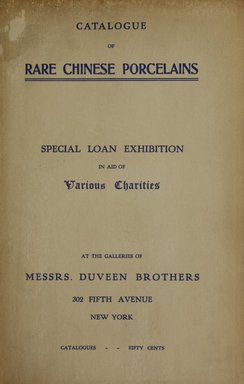 <em>"Front cover."</em>, 1907. Printed material. Brooklyn Museum, NYARC Documenting the Gilded Age phase 2. (Photo: New York Art Resources Consortium, NK4565_D95_0005.jpg