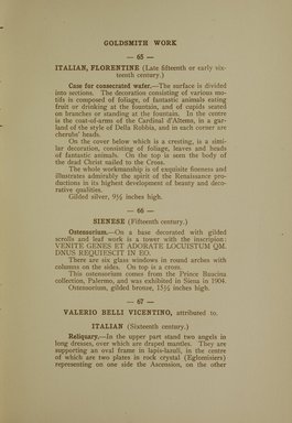 <em>"Checklist."</em>, 1917. Printed material. Brooklyn Museum, NYARC Documenting the Gilded Age phase 2. (Photo: New York Art Resources Consortium, NK600_C16c_0111.jpg