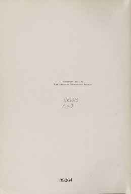 <em>"Front matter."</em>, 1911. Printed material. Brooklyn Museum, NYARC Documenting the Gilded Age phase 2. (Photo: New York Art Resources Consortium, NK6310_Am3_0016.jpg