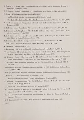 <em>"Bibliography."</em>, 1911. Printed material. Brooklyn Museum, NYARC Documenting the Gilded Age phase 2. (Photo: New York Art Resources Consortium, NK6310_Am3_0039.jpg