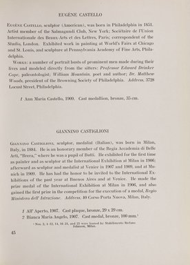 <em>"Checklist with illustrations."</em>, 1911. Printed material. Brooklyn Museum, NYARC Documenting the Gilded Age phase 2. (Photo: New York Art Resources Consortium, NK6310_Am3_0093.jpg