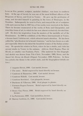 <em>"Checklist with illustrations."</em>, 1911. Printed material. Brooklyn Museum, NYARC Documenting the Gilded Age phase 2. (Photo: New York Art Resources Consortium, NK6310_Am3_0135.jpg