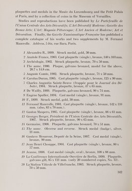 <em>"Checklist with illustrations."</em>, 1911. Printed material. Brooklyn Museum, NYARC Documenting the Gilded Age phase 2. (Photo: New York Art Resources Consortium, NK6310_Am3_0390.jpg