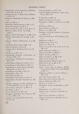 <em>"Index."</em>, 1911. Printed material. Brooklyn Museum, NYARC Documenting the Gilded Age phase 2. (Photo: New York Art Resources Consortium, NK6310_Am3_0427.jpg