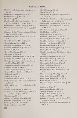 <em>"Index."</em>, 1911. Printed material. Brooklyn Museum, NYARC Documenting the Gilded Age phase 2. (Photo: New York Art Resources Consortium, NK6310_Am3_0431.jpg