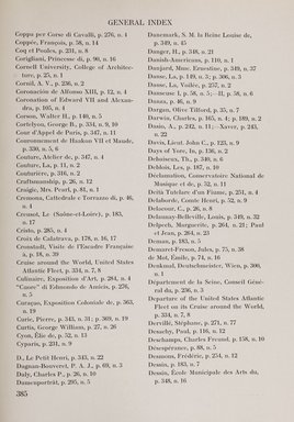 <em>"Index."</em>, 1911. Printed material. Brooklyn Museum, NYARC Documenting the Gilded Age phase 2. (Photo: New York Art Resources Consortium, NK6310_Am3_0433.jpg