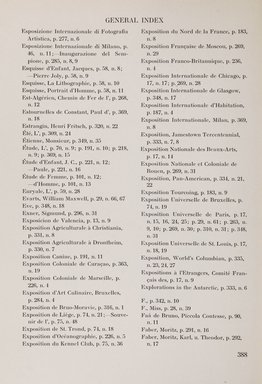 <em>"Index."</em>, 1911. Printed material. Brooklyn Museum, NYARC Documenting the Gilded Age phase 2. (Photo: New York Art Resources Consortium, NK6310_Am3_0436.jpg