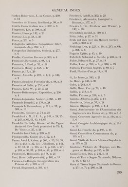 <em>"Index."</em>, 1911. Printed material. Brooklyn Museum, NYARC Documenting the Gilded Age phase 2. (Photo: New York Art Resources Consortium, NK6310_Am3_0438.jpg