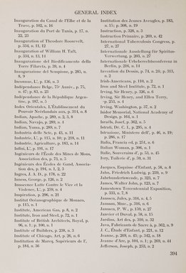 <em>"Index."</em>, 1911. Printed material. Brooklyn Museum, NYARC Documenting the Gilded Age phase 2. (Photo: New York Art Resources Consortium, NK6310_Am3_0442.jpg