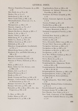 <em>"Index."</em>, 1911. Printed material. Brooklyn Museum, NYARC Documenting the Gilded Age phase 2. (Photo: New York Art Resources Consortium, NK6310_Am3_0448.jpg