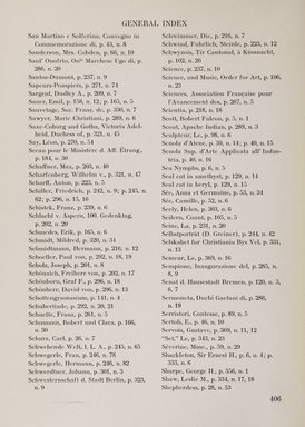 <em>"Index."</em>, 1911. Printed material. Brooklyn Museum, NYARC Documenting the Gilded Age phase 2. (Photo: New York Art Resources Consortium, NK6310_Am3_0454.jpg