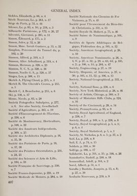 <em>"Index."</em>, 1911. Printed material. Brooklyn Museum, NYARC Documenting the Gilded Age phase 2. (Photo: New York Art Resources Consortium, NK6310_Am3_0455.jpg