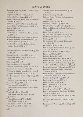 <em>"Index."</em>, 1911. Printed material. Brooklyn Museum, NYARC Documenting the Gilded Age phase 2. (Photo: New York Art Resources Consortium, NK6310_Am3_0457.jpg