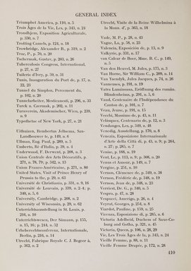 <em>"Index."</em>, 1911. Printed material. Brooklyn Museum, NYARC Documenting the Gilded Age phase 2. (Photo: New York Art Resources Consortium, NK6310_Am3_0458.jpg