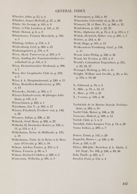 <em>"Index."</em>, 1911. Printed material. Brooklyn Museum, NYARC Documenting the Gilded Age phase 2. (Photo: New York Art Resources Consortium, NK6310_Am3_0460.jpg