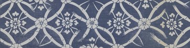 <em>"Textile designs from Classical patterns for dyeing, volume 1, Monyo no maki, detail."</em>. Printed material, 17 x 12 in (30.5 x 48 cm). Brooklyn Museum. (Photo: Brooklyn Museum, NK8884_K17h_Hana_Shishu_v01_page06-07_detail3_PS3.jpg