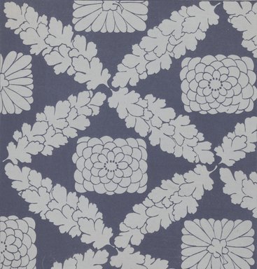 <em>"Textile designs from Classical patterns for dyeing, volume 1, Monyo no maki, detail."</em>. Printed material, 17 x 12 in (30.5 x 48 cm). Brooklyn Museum. (Photo: Brooklyn Museum, NK8884_K17h_Hana_Shishu_v01_page12-13_detail4_PS3.jpg