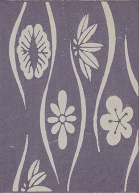 <em>"Textile designs from Classical patterns for dyeing, volume 1, Monyo no maki, detail."</em>. Printed material, 17 x 12 in (30.5 x 48 cm). Brooklyn Museum. (Photo: Brooklyn Museum, NK8884_K17h_Hana_Shishu_v01_page18-19_detail3_PS3.jpg