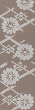 <em>"Textile designs from Classical patterns for dyeing, volume 1, Monyo no maki, detail."</em>. Printed material, 17 x 12 in (30.5 x 48 cm). Brooklyn Museum. (Photo: Brooklyn Museum, NK8884_K17h_Hana_Shishu_v01_page22-23_detail1_PS4.jpg