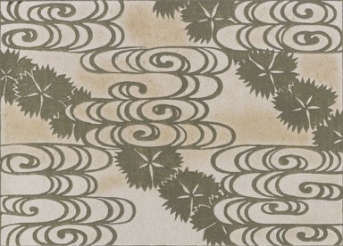<em>"Textile designs from Classical patterns for dyeing, volume 2, Monyo no maki, detail."</em>. Printed material, 17 x 12 in (30.5 x 48 cm). Brooklyn Museum. (Photo: Brooklyn Museum, NK8884_K17h_Hana_Shishu_v02_page06-07_detail3_PS4.jpg