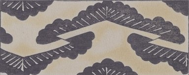 <em>"Textile designs from Classical patterns for dyeing, volume 2, Monyo no maki, detail."</em>. Printed material, 17 x 12 in (30.5 x 48 cm). Brooklyn Museum. (Photo: Brooklyn Museum, NK8884_K17h_Hana_Shishu_v02_page12-13_detail6_PS4.jpg