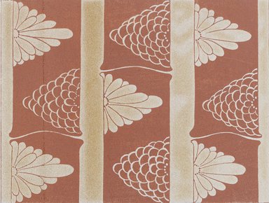 <em>"Textile designs from Classical patterns for dyeing, volume 2, Monyo no maki, detail."</em>. Printed material, 17 x 12 in (30.5 x 48 cm). Brooklyn Museum. (Photo: Brooklyn Museum, NK8884_K17h_Hana_Shishu_v02_page16-17_detail2_PS4.jpg