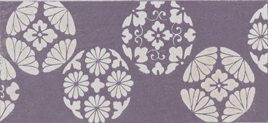 <em>"Textile designs from Classical patterns for dyeing, volume 2, Monyo no maki, detail."</em>. Printed material, 17 x 12 in (30.5 x 48 cm). Brooklyn Museum. (Photo: Brooklyn Museum, NK8884_K17h_Hana_Shishu_v02_page20-21_detail4_PS4.jpg