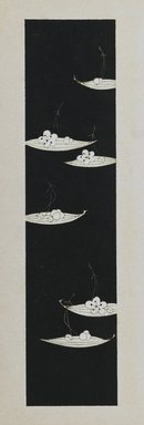 <em>"Textile designs from Classical patterns for dyeing, volume 10, Shochikubai no maki, detail."</em>, 1934-38. Printed material, 12.5 in (31 cm). Brooklyn Museum, Hana Shishu. (NK8884_K17h_v10_p13-14_detail1_PS2.jpg