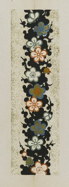 <em>"Textile designs from Classical patterns for dyeing, volume 10, Shochikubai no maki, detail."</em>, 1934-38. Printed material, 12.5 in (31 cm). Brooklyn Museum, Hana Shishu. (NK8884_K17h_v10_p15-16_detail3_PS2.jpg