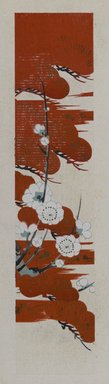 <em>"Textile designs from Classical patterns for dyeing, volume 10, Shochikubai no maki, detail."</em>, 1934-38. Printed material, 12.5 in (31 cm). Brooklyn Museum, Hana Shishu. (NK8884_K17h_v10_p19-20_detail1_PS2.jpg