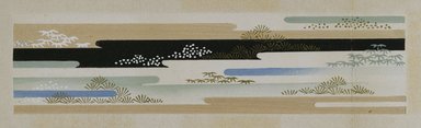 <em>"Textile designs from Classical patterns for dyeing, volume 10, Shochikubai no maki, detail."</em>, 1934-38. Printed material, 12.5 in (31 cm). Brooklyn Museum, Hana Shishu. (NK8884_K17h_v10_p21-22_detail1_PS2.jpg