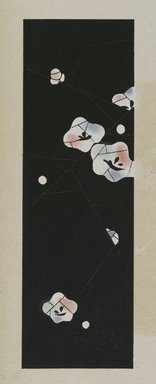 <em>"Textile designs from Classical patterns for dyeing, volume 10, Shochikubai no maki, detail."</em>, 1934-38. Printed material, 12.5 in (31 cm). Brooklyn Museum, Hana Shishu. (NK8884_K17h_v10_p25-26_detail3_PS2.jpg