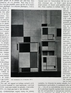 <em>"Piet Mondrian, 'Vue d'Atelier, 1910.'"</em>, 1931. Bw negative 4x5in. Brooklyn Museum. (Photo: Brooklyn Museum, PER_Cahiers_dArt_1931_v6_no1_p43_Piet_Mondrian_Vue_dAtelier_1910.jpg