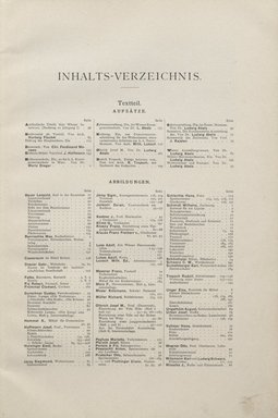 <em>"Index."</em>, 1901. Printed material. Brooklyn Museum, NYARC Vienna Secession project. (Photo: New York Art Resources Consortium, PER_Das_Interieur_v02_1901_004.jpg