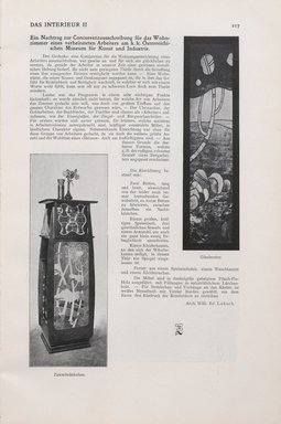 <em>"Illustrated text."</em>, 1901. Printed material. Brooklyn Museum, NYARC Vienna Secession project. (Photo: New York Art Resources Consortium, PER_Das_Interieur_v02_1901_010.jpg