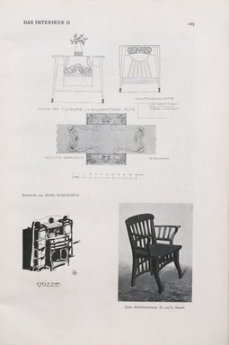 <em>"Illustration."</em>, 1901. Printed material. Brooklyn Museum, NYARC Vienna Secession project. (Photo: New York Art Resources Consortium, PER_Das_Interieur_v02_1901_018.jpg