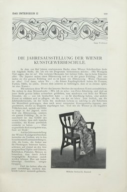 <em>"Illustrated text."</em>, 1901. Printed material. Brooklyn Museum, NYARC Vienna Secession project. (Photo: New York Art Resources Consortium, PER_Das_Interieur_v02_1901_069.jpg