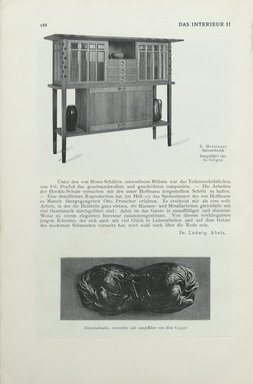 <em>"Illustration."</em>, 1901. Printed material. Brooklyn Museum, NYARC Vienna Secession project. (Photo: New York Art Resources Consortium, PER_Das_Interieur_v02_1901_080.jpg