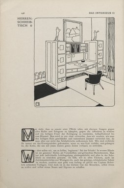 <em>"Illustrated text."</em>, 1901. Printed material. Brooklyn Museum, NYARC Vienna Secession project. (Photo: New York Art Resources Consortium, PER_Das_Interieur_v02_1901_090.jpg